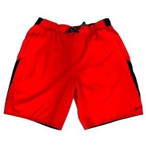 Nike red swim trunks shorts Men’s L